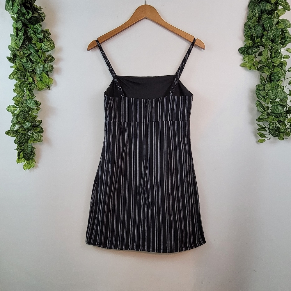 Kendall & Kylie Striped Strappy Body Hugging Mini Dress-Adjustable Strap, small - Picture 9 of 16
